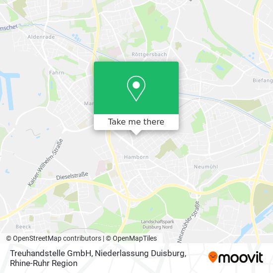 Treuhandstelle GmbH, Niederlassung Duisburg map