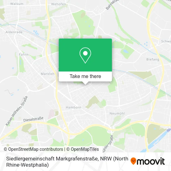 Карта Siedlergemeinschaft Markgrafenstraße
