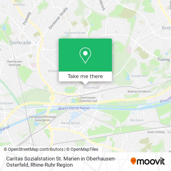 Caritas Sozialstation St. Marien in Oberhausen-Osterfeld map