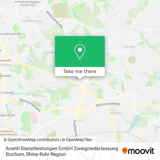 Avanti Dienstleistungen GmbH Zweigniederlassung Bochum map