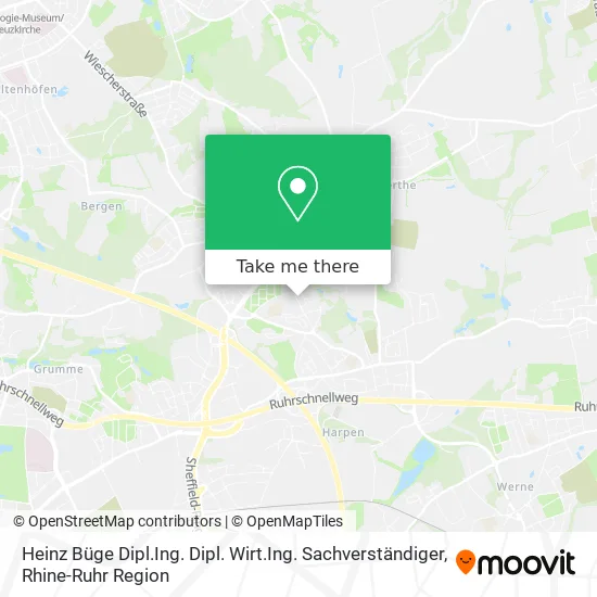 Карта Heinz Büge Dipl.Ing. Dipl. Wirt.Ing. Sachverständiger