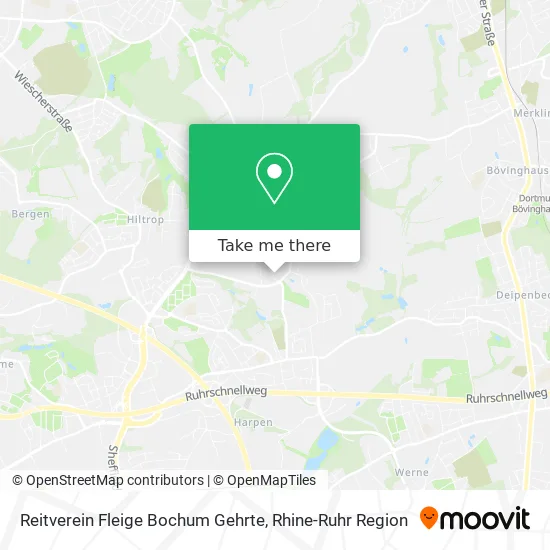 Карта Reitverein Fleige Bochum Gehrte