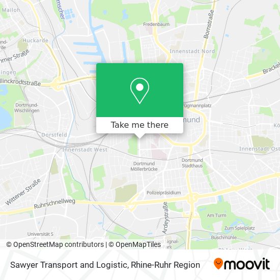 Sawyer Transport and Logistic map