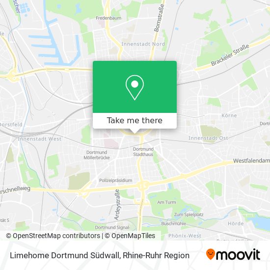 Limehome Dortmund Südwall map