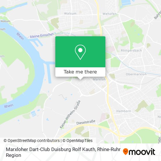 Marxloher Dart-Club Duisburg Rolf Kauth map
