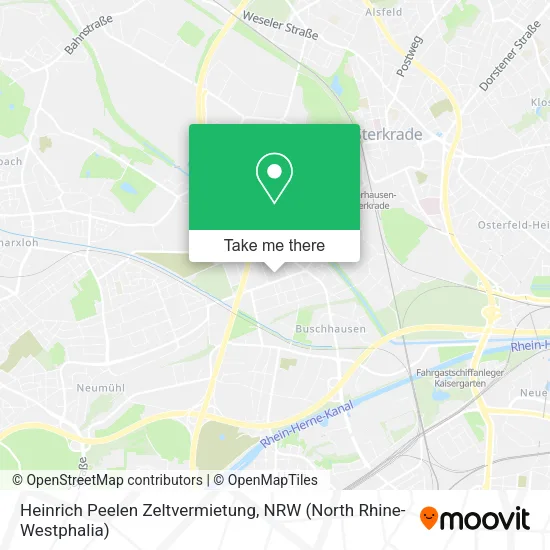 Карта Heinrich Peelen Zeltvermietung