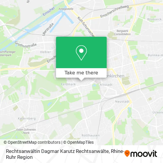 Карта Rechtsanwältin Dagmar Karutz Rechtsanwälte
