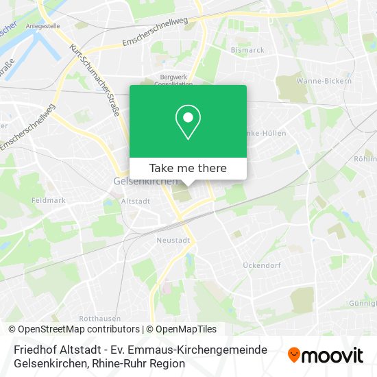 Friedhof Altstadt - Ev. Emmaus-Kirchengemeinde Gelsenkirchen map