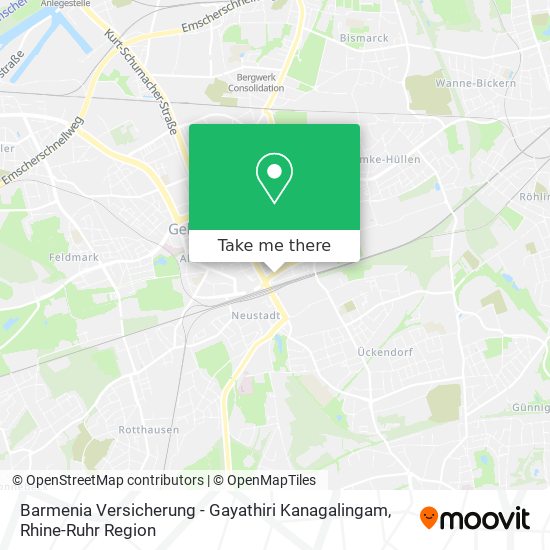 Barmenia Versicherung - Gayathiri Kanagalingam map