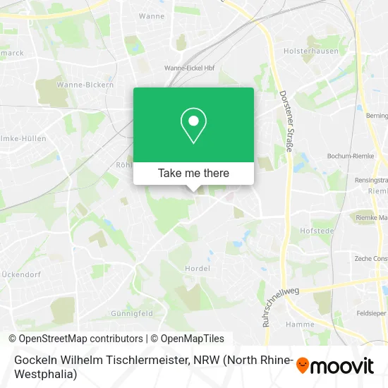 Карта Gockeln Wilhelm Tischlermeister