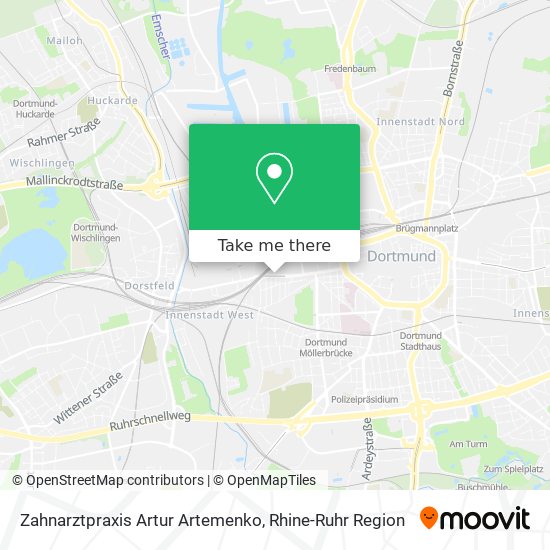 Zahnarztpraxis Artur Artemenko map