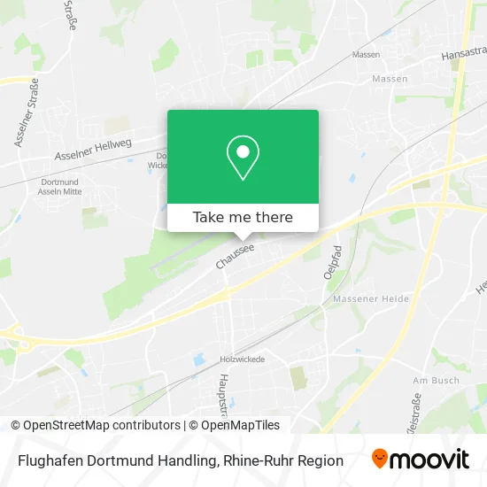Карта Flughafen Dortmund Handling