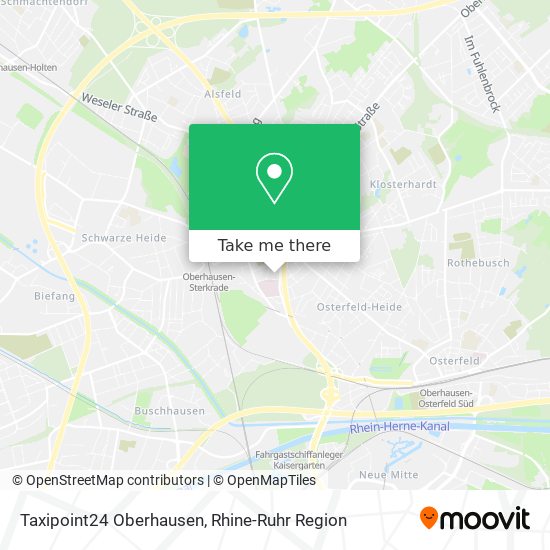 Taxipoint24 Oberhausen map