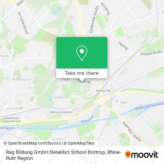 Rag Bildung GmbH Bénédict School Bottrop map