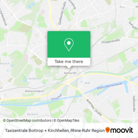 Taxizentrale Bottrop + Kirchhellen map