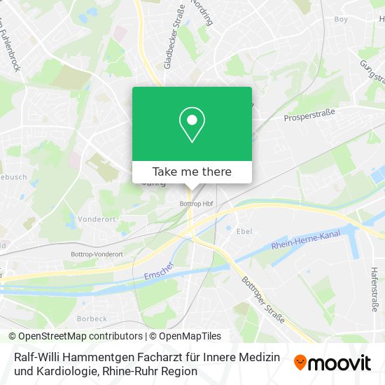 Ralf-Willi Hammentgen Facharzt für Innere Medizin und Kardiologie map