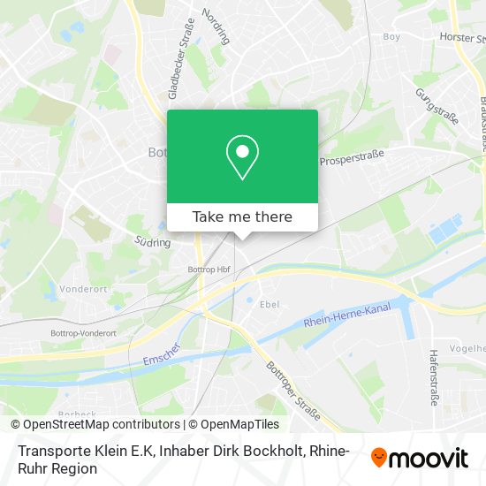 Transporte Klein E.K, Inhaber Dirk Bockholt map