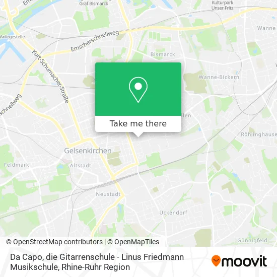 Карта Da Capo, die Gitarrenschule - Linus Friedmann Musikschule