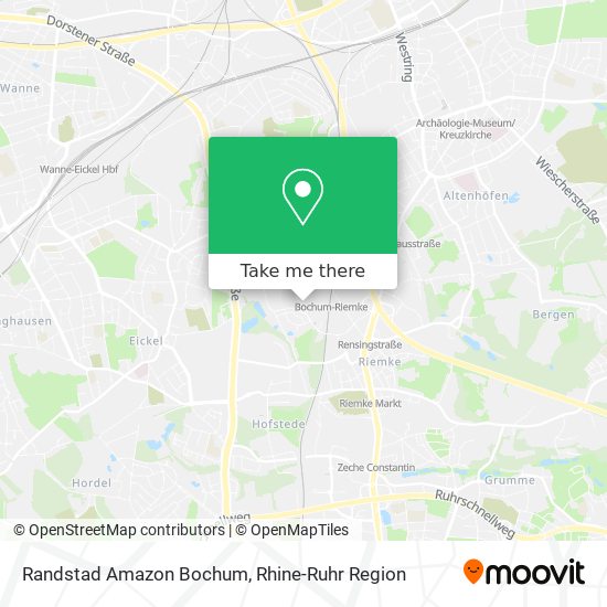 Randstad Amazon Bochum map