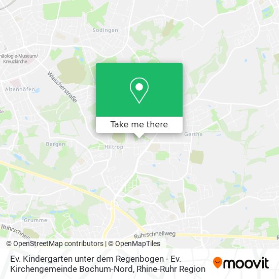 Ev. Kindergarten unter dem Regenbogen - Ev. Kirchengemeinde Bochum-Nord map