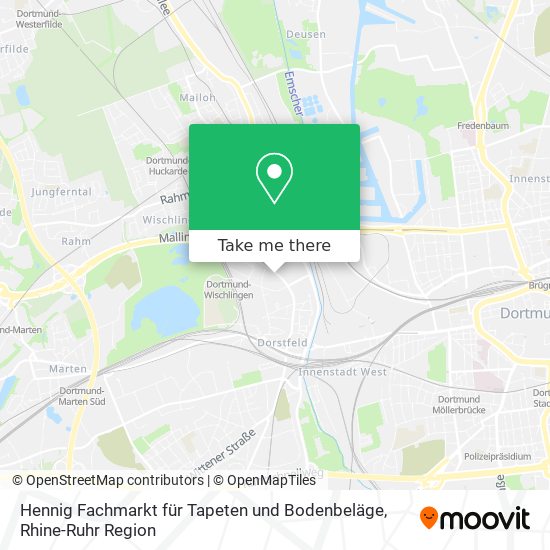 Hennig Fachmarkt für Tapeten und Bodenbeläge map