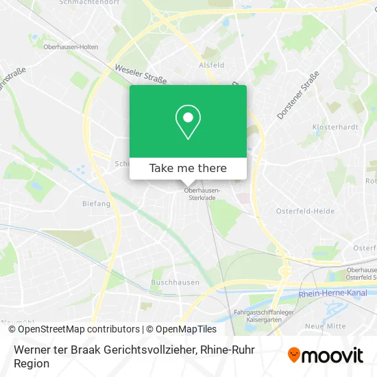 Карта Werner ter Braak Gerichtsvollzieher
