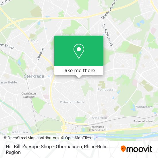 Hill Billie's Vape Shop - Oberhausen map