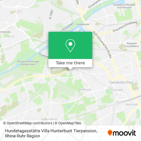Карта Hundetagesstätte Villa Hunterbunt Tierpension