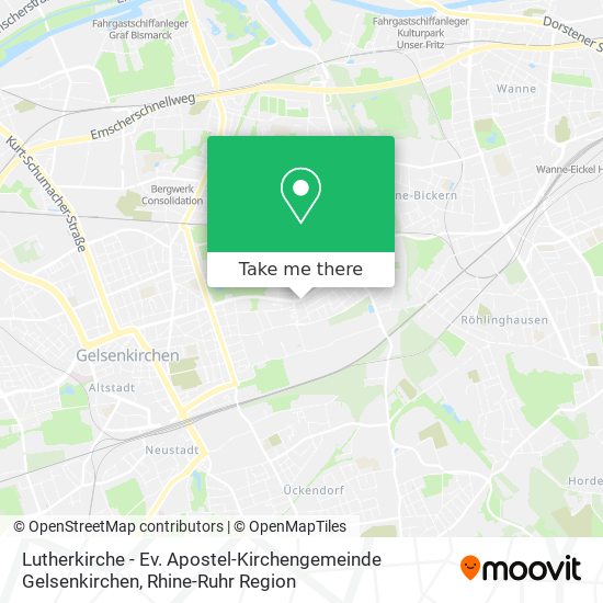 Lutherkirche - Ev. Apostel-Kirchengemeinde Gelsenkirchen map