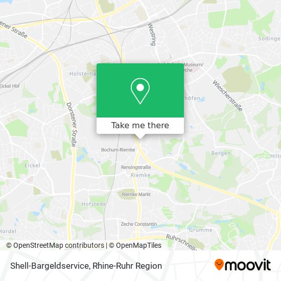 Shell-Bargeldservice map