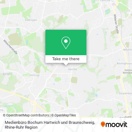 Medienbüro Bochum Hartwich und Braunschweig map