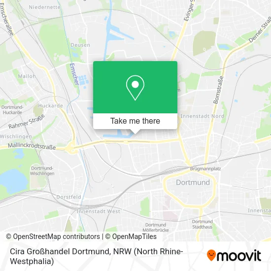 Карта Cira Großhandel Dortmund