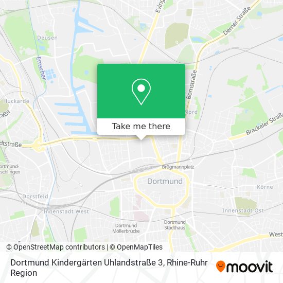 Dortmund Kindergärten Uhlandstraße 3 map