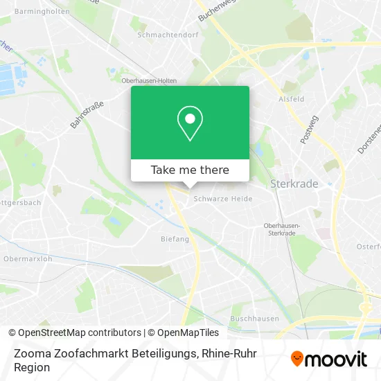 Карта Zooma Zoofachmarkt Beteiligungs