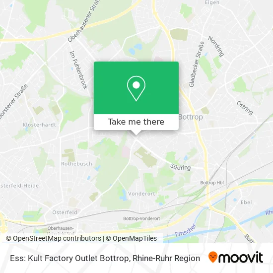 Карта Ess: Kult Factory Outlet Bottrop