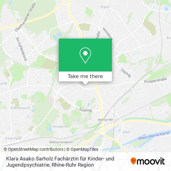 Карта Klara Asako Sarholz Fachärztin für Kinder- und Jugendpsychiatrie