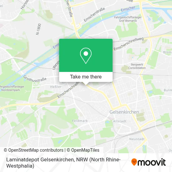 Laminatdepot Gelsenkirchen map