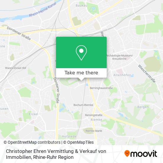 Christopher Ehren Vermittlung & Verkauf von Immobilien map