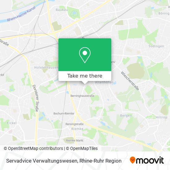 Servadvice Verwaltungswesen map