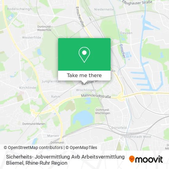Карта Sicherheits- Jobvermittlung Avb Arbeitsvermittlung Bliemel