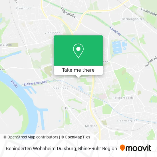 Карта Behinderten Wohnheim Duisburg