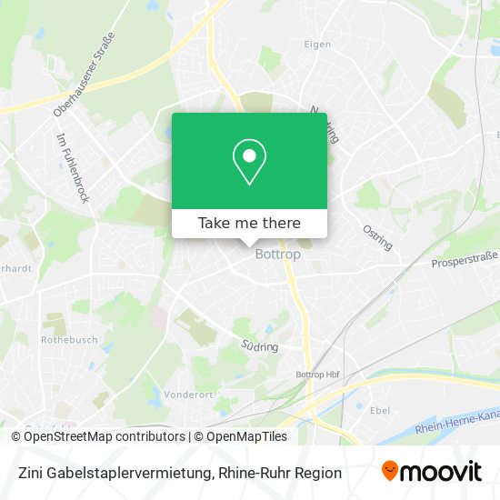 Zini Gabelstaplervermietung map