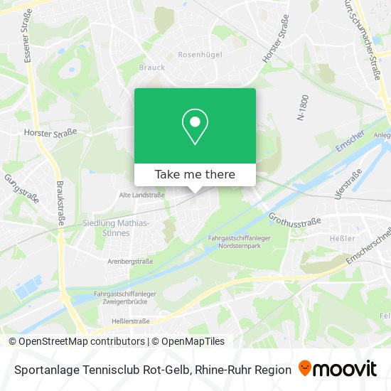 Sportanlage Tennisclub Rot-Gelb map