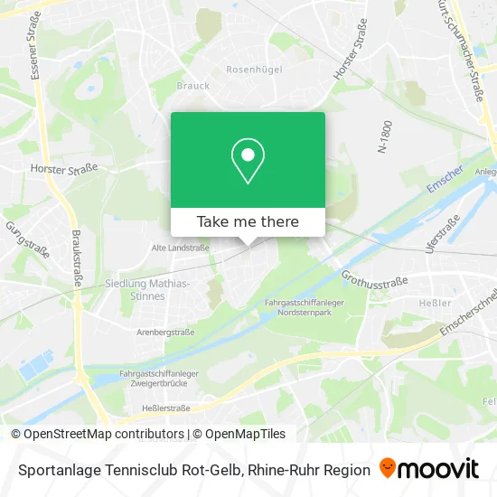 Карта Sportanlage Tennisclub Rot-Gelb