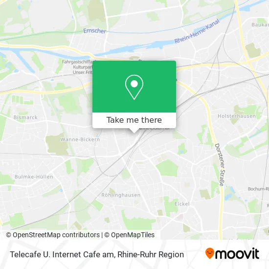 Карта Telecafe U. Internet Cafe am