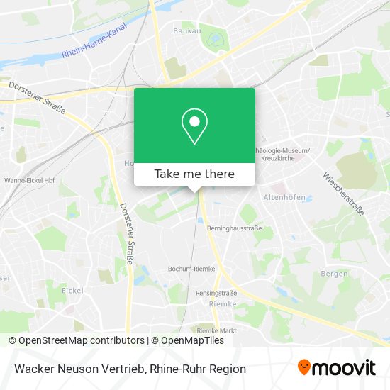 Карта Wacker Neuson Vertrieb