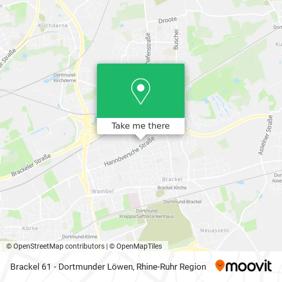 Карта Brackel 61 - Dortmunder Löwen