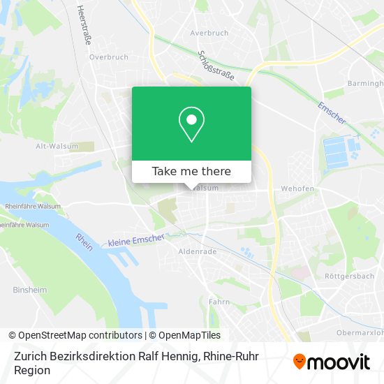 Zurich Bezirksdirektion Ralf Hennig map