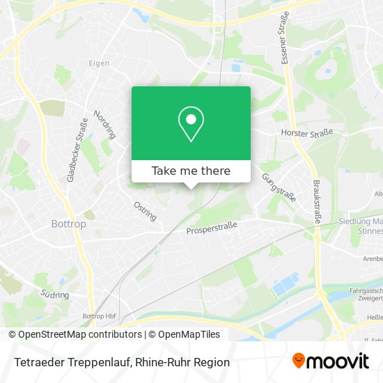 Tetraeder Treppenlauf map
