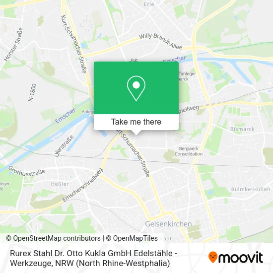 Карта Rurex Stahl Dr. Otto Kukla GmbH Edelstähle - Werkzeuge